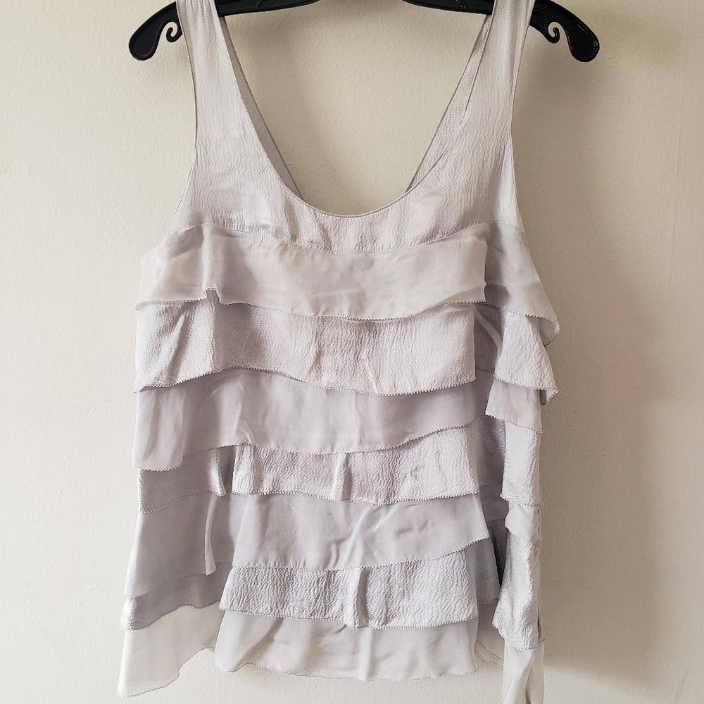 White House Black Market Ruffle Top